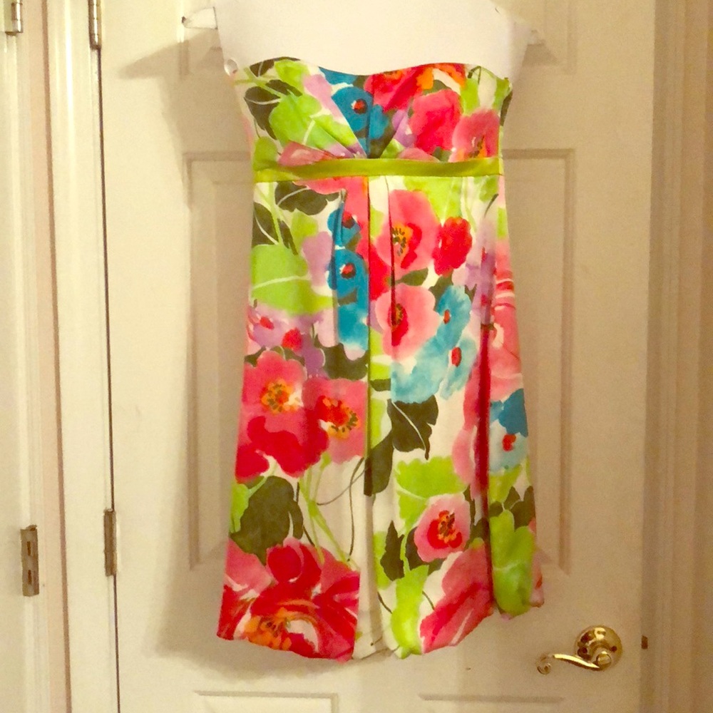 Silk floral Caché cocktail dress